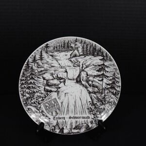 Triberg Schwarzwald Porcelain Plate Travel Souvenir Royal Porzellan Bavaria KPM